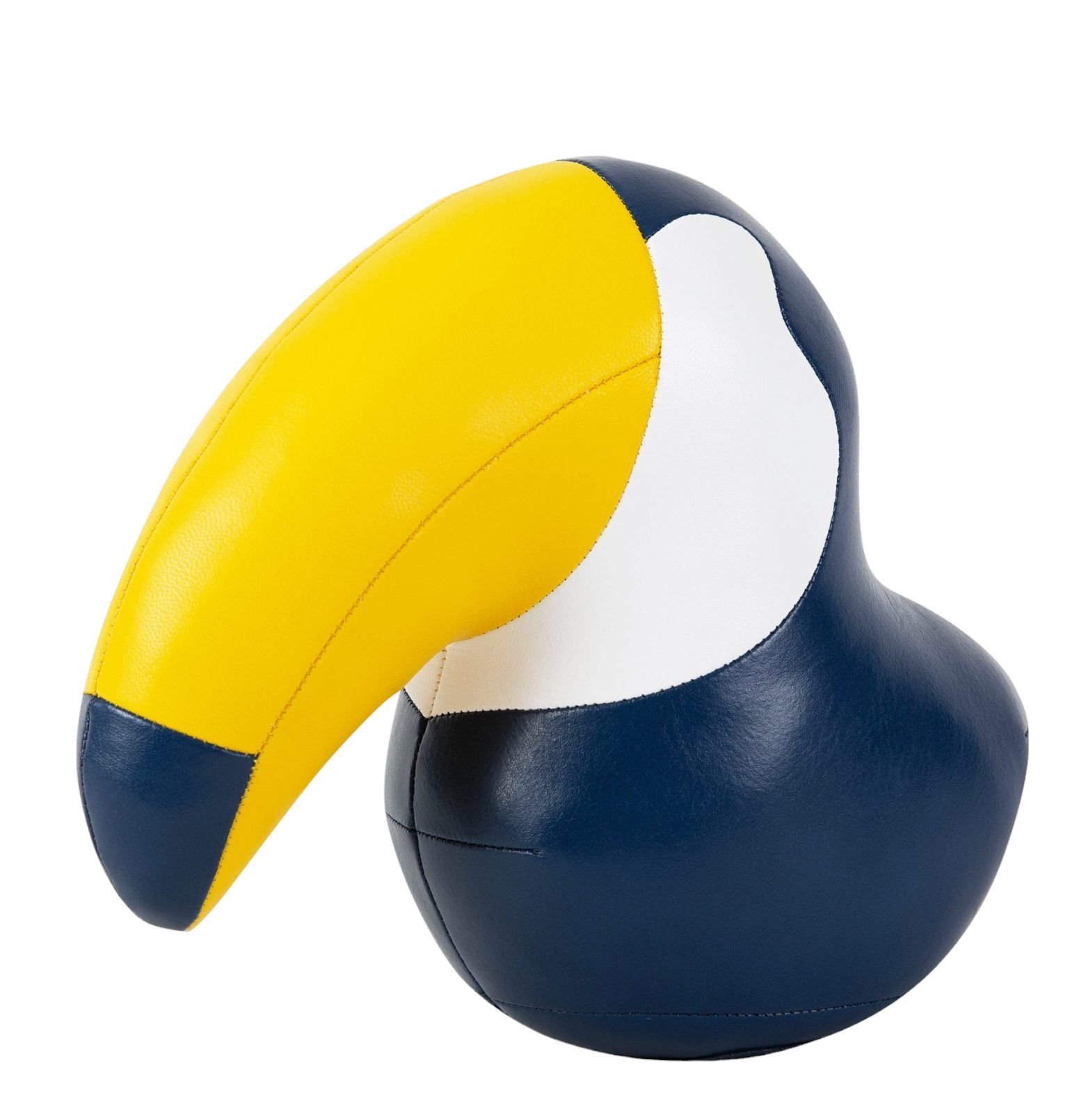 Züny Buchstütze Tukan Toco in Mitternachtsblau und Gelb, dekorative Tier Buchstütze für Kinder.